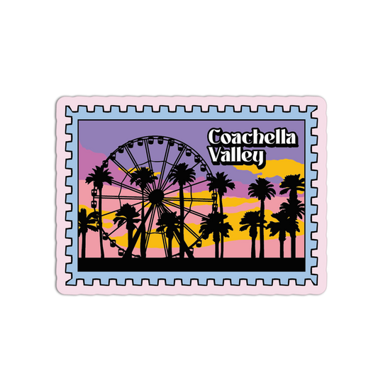 Coachella Valley Sunset - Palm Springs Stamp Collection