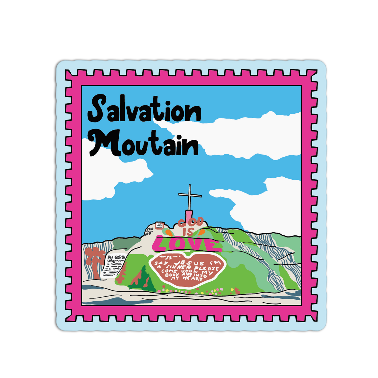 Salvation Mountain - Palm Springs Stamp Collection