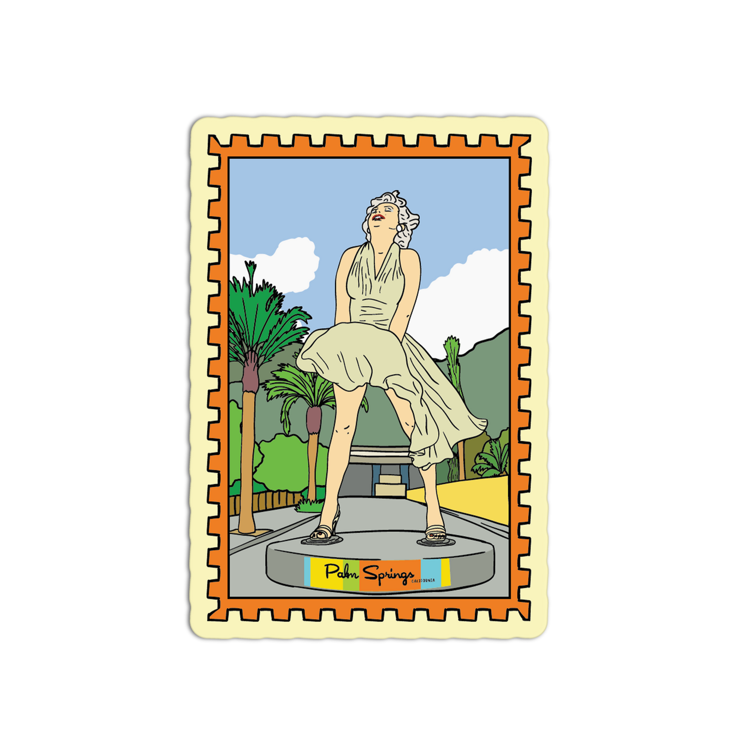 Marilyn Monroe Statue - Palm Springs Stamp Collection