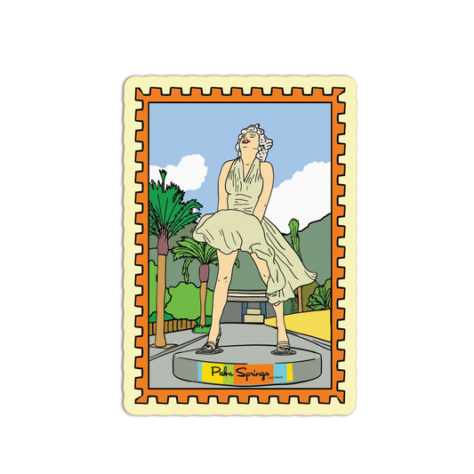 Marilyn Monroe Statue - Palm Springs Stamp Collection