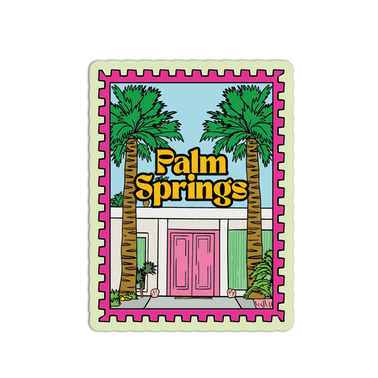 Iconic Pink Door - Palm Springs Stamp Collection