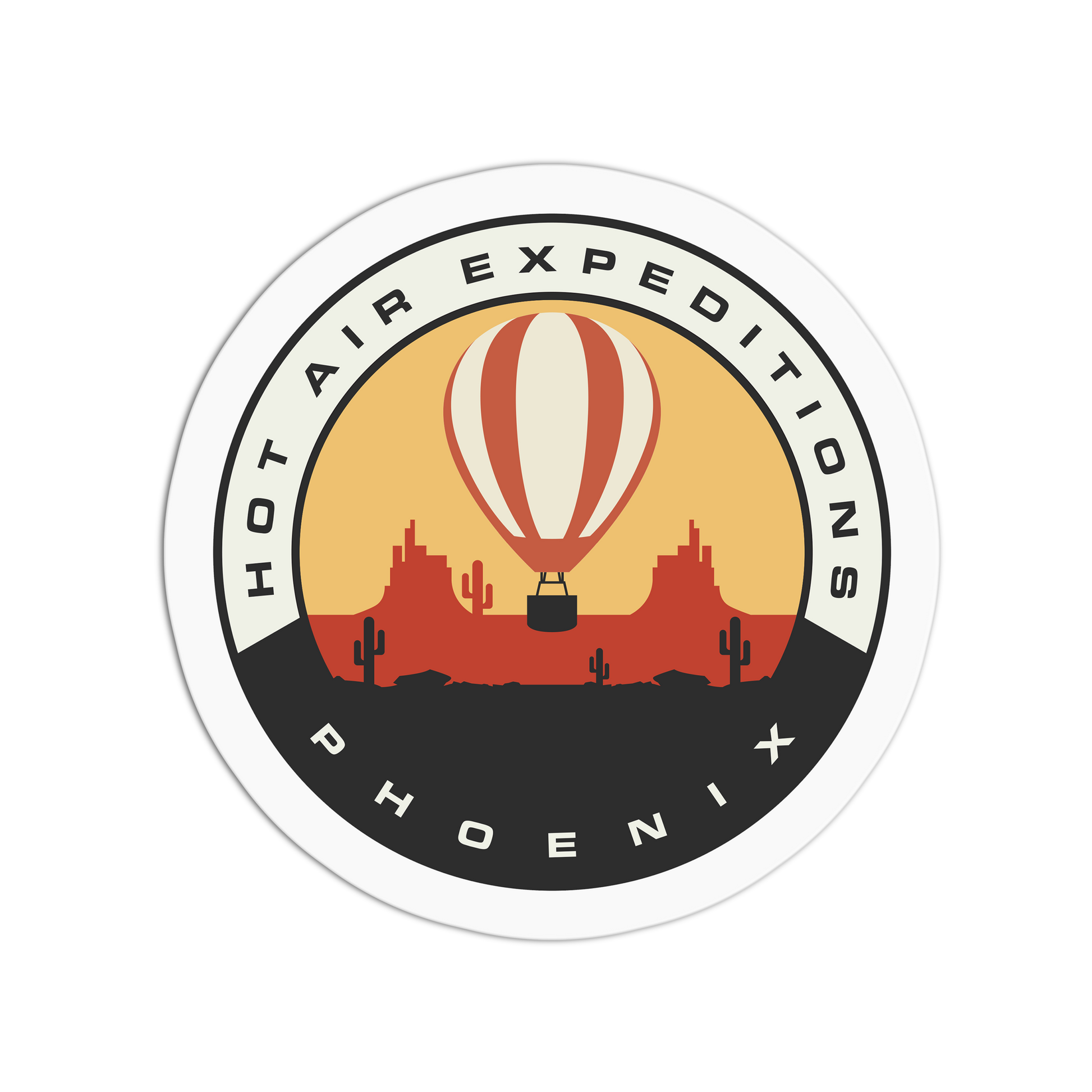 Hot Air Expeditions - Travel Series Phoenix Sticker - The Stkr Store