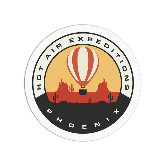 Hot Air Expeditions - Travel Series Phoenix Sticker - The Stkr Store