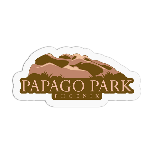 Papago Park - Travel Series Phoenix Sticker - The Stkr Store