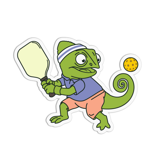 Chameleon Tail Trick Shot Pickleball Sticker