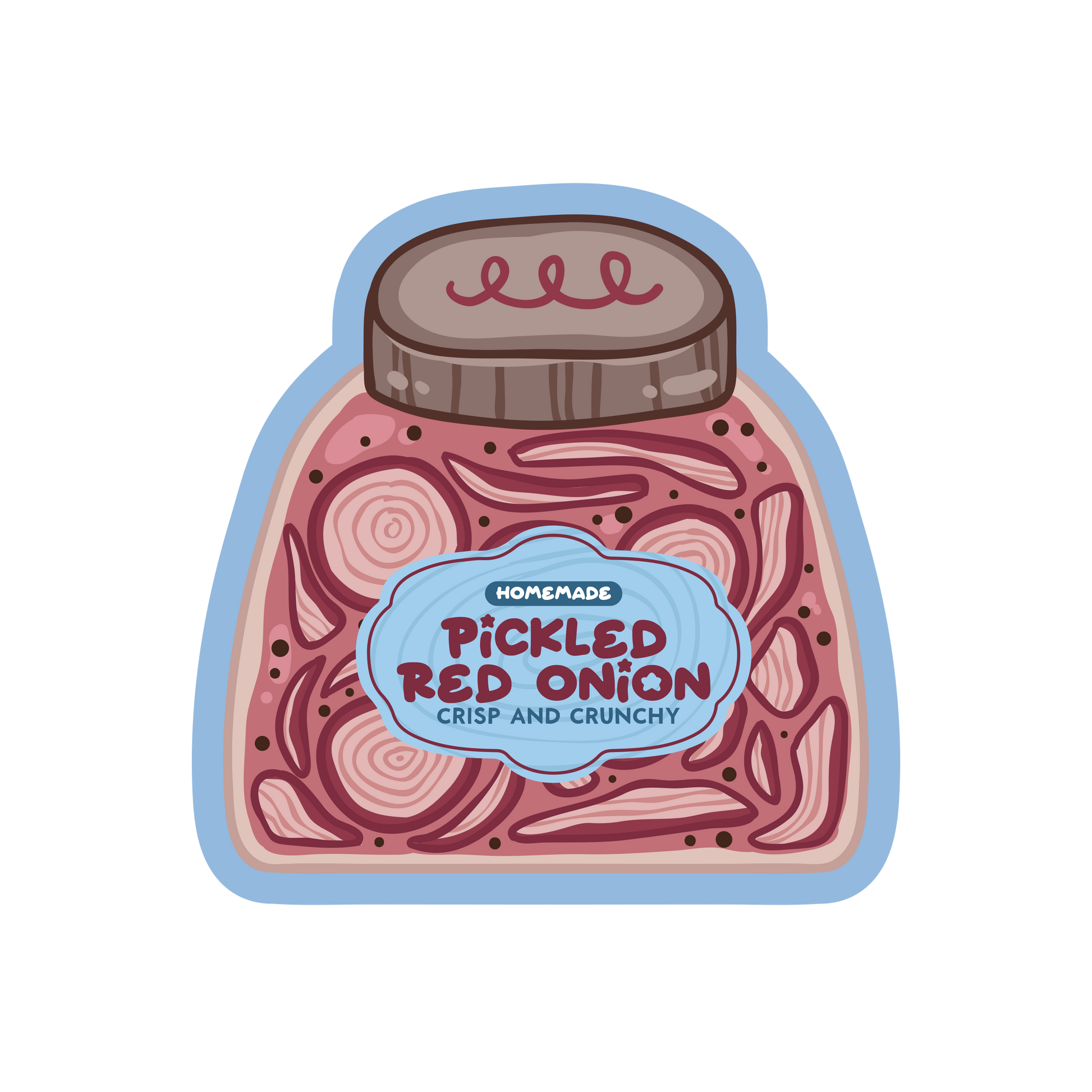 Pickled Red Onion - Pickled Series - The Stkr Store