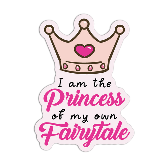 I Am The Princess Pink Girly Stickers
