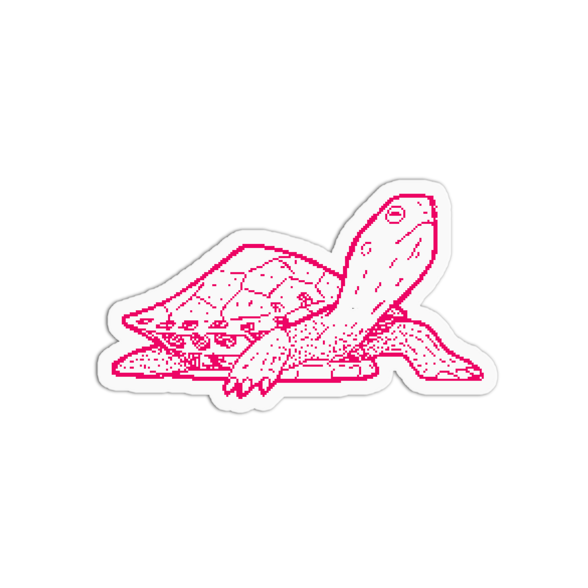 Shell Turtle - Pixel Animals Sticker