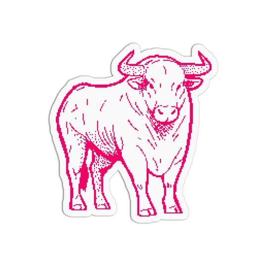 Mighty Bull - Pixel Animals Sticker