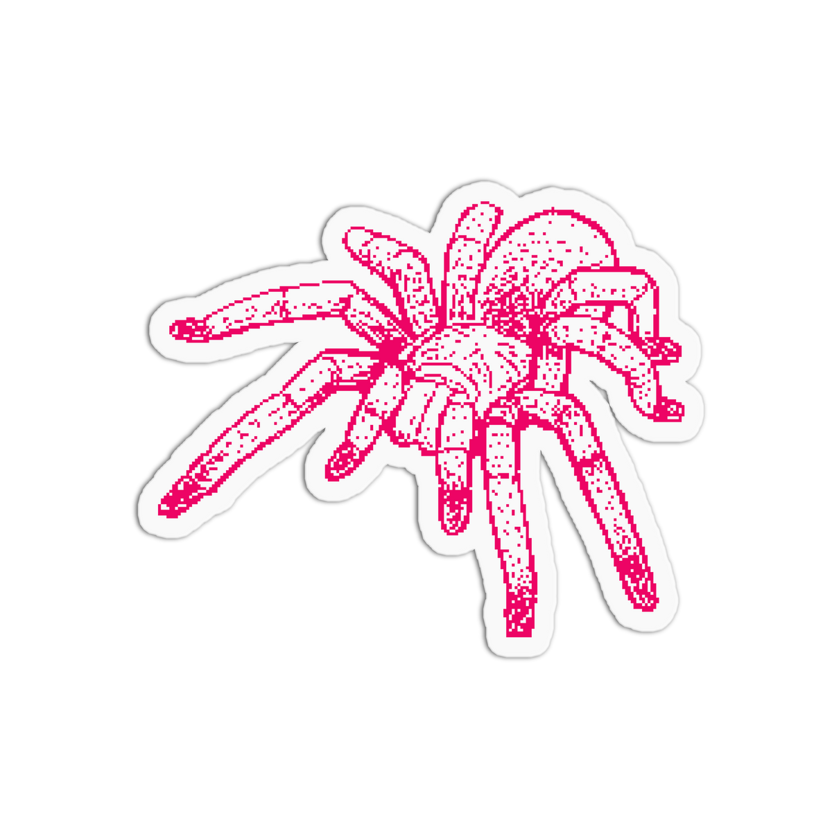 Hairy Spider - Pixel Animals Sticker