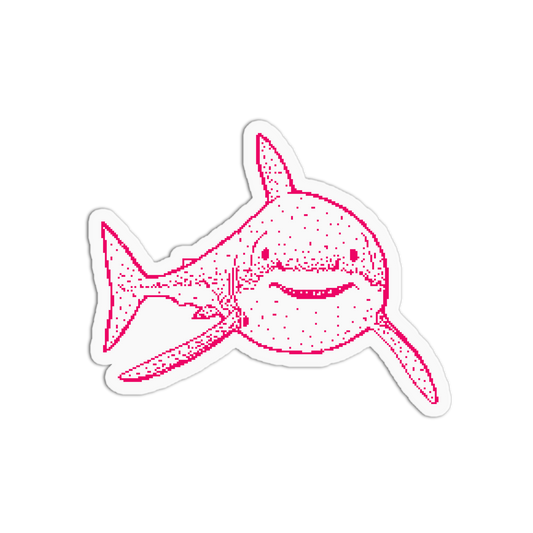 Great White - Pixel Animals Sticker