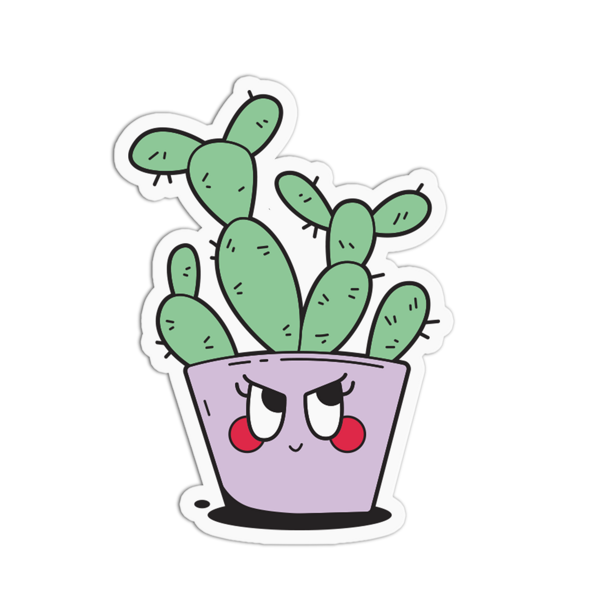 Prickly Cactus - Plant and Flower Sticker
