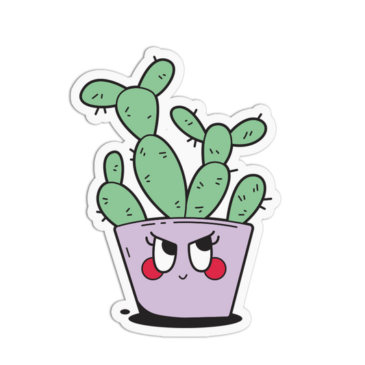 Prickly Cactus - Plant and Flower Sticker
