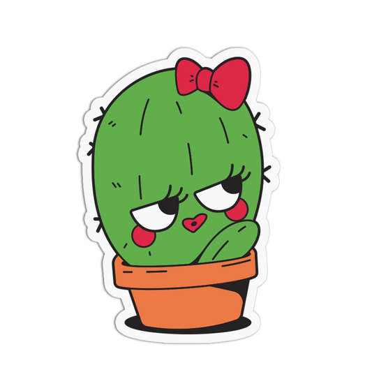 Bow Cactus - Plant and Flower Sticker