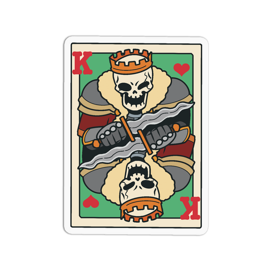 King Hearts - Playing Cards Sticker