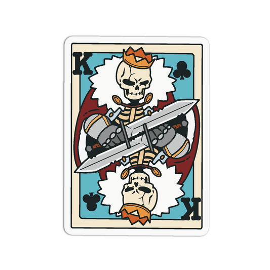 King Clubs - Playing Cards Sticker