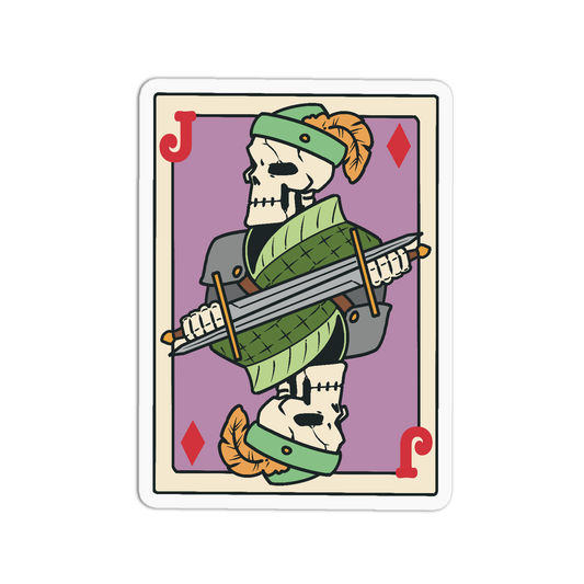 Jack Diamonds - Playing Cards Sticker
