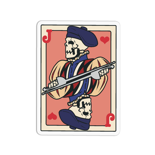 Jack Hearts - Playing Cards Sticker