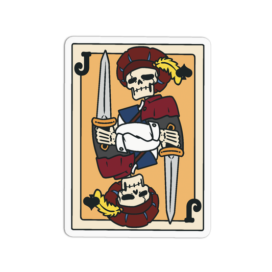 Jack Spades - Playing Cards Sticker
