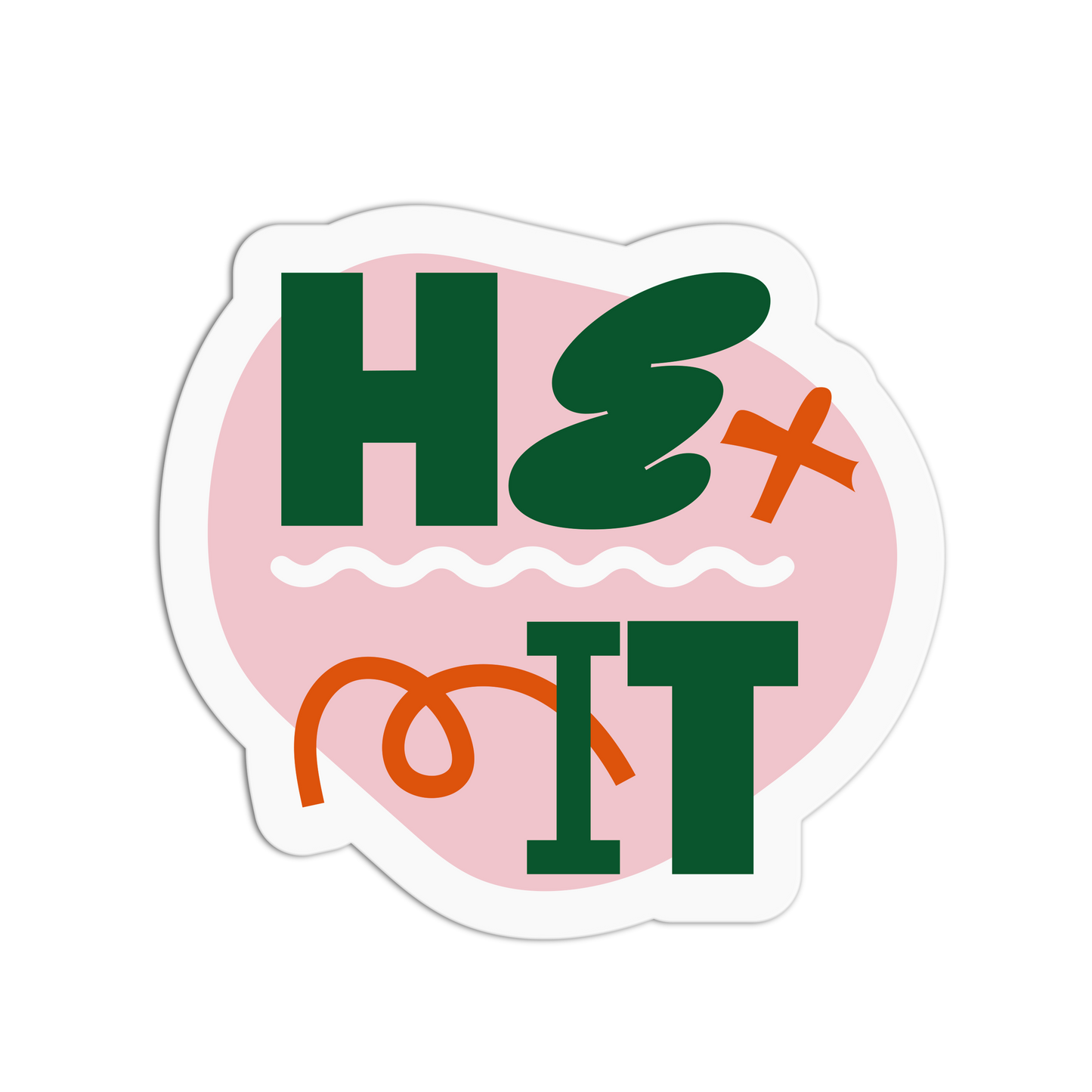 He-It Pronoun Textured Stickers