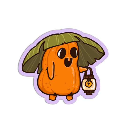 Leaf Umbrella - Pumpkin Costume Sticker