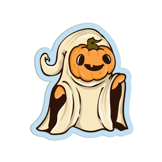 White Sheet - Pumpkin Costume Sticker