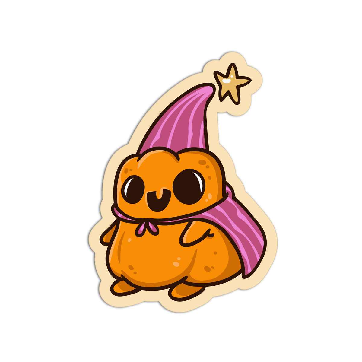Party Cone - Pumpkin Costume Sticker