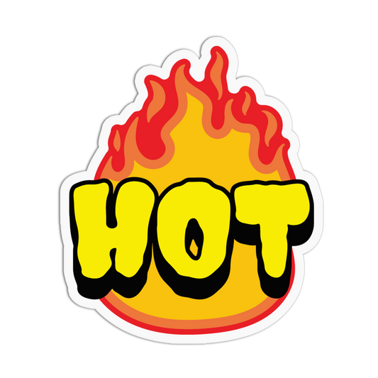 Fireball Graphic Rave Hot Sticker