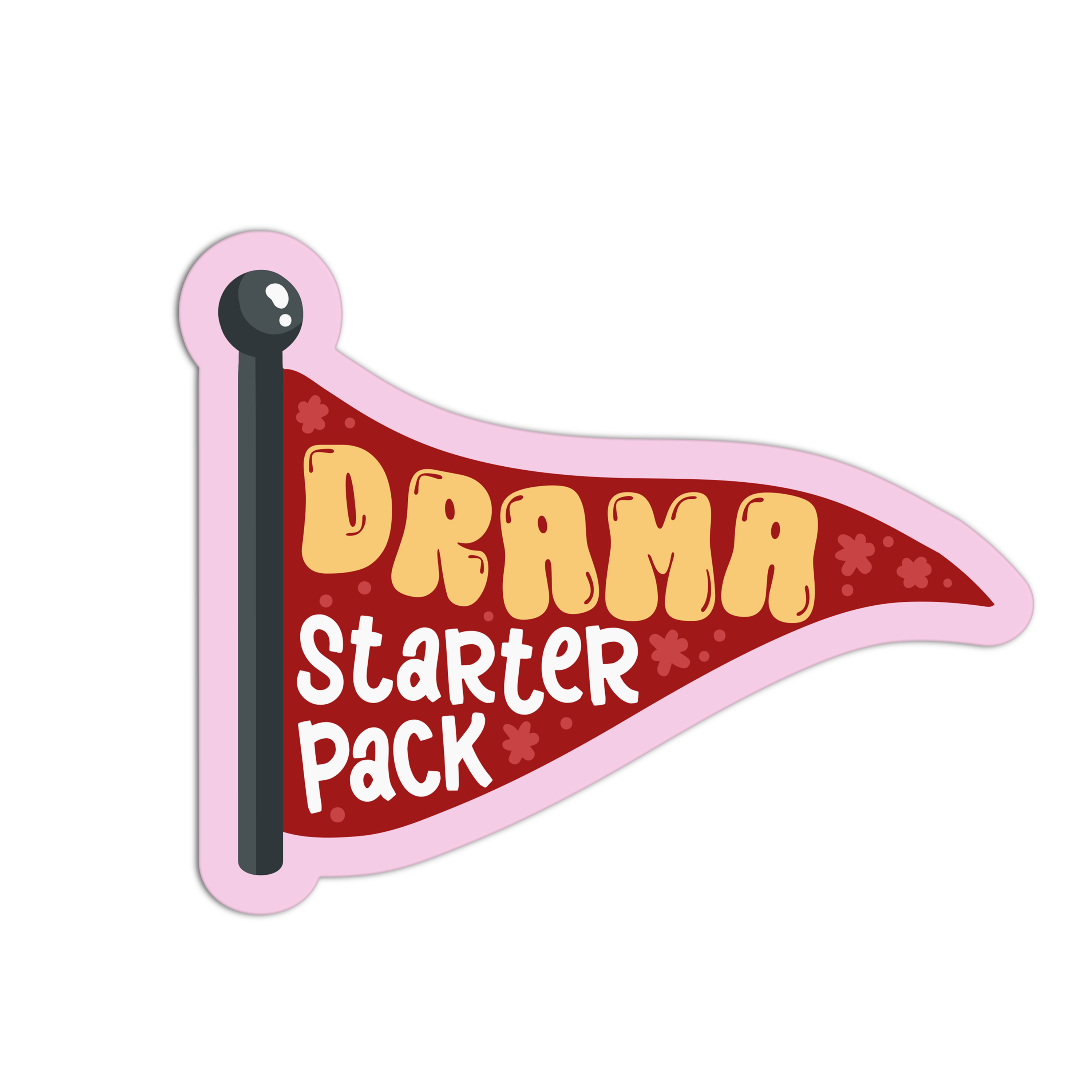 Drama Starter Pack- Red Flags Stickers – The Stkr Store