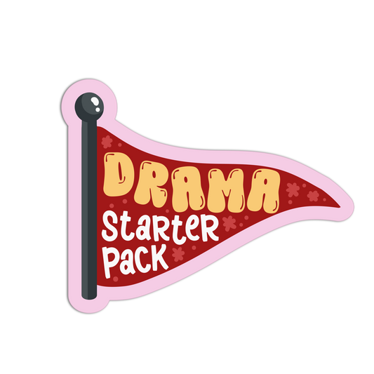 Drama Starter Pack- Red Flags Stickers