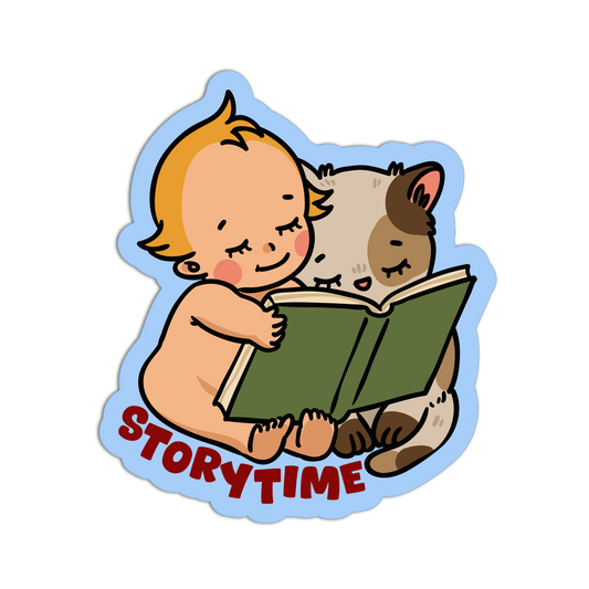Storytime Retro Babies Reading Stickers