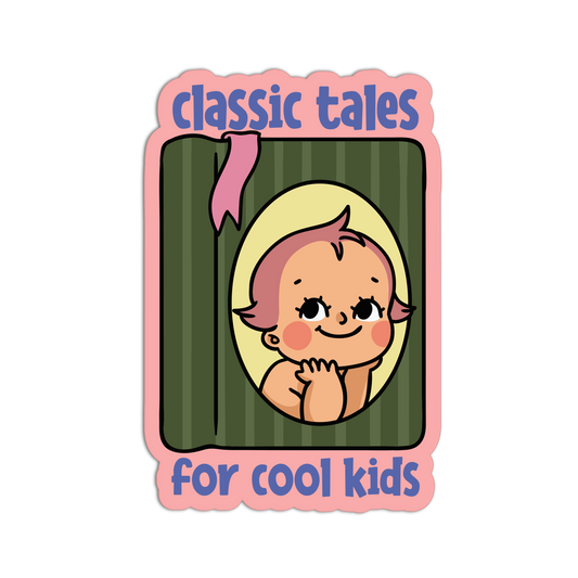 Classic Tales for Cool Kids Retro Babies Reading Stickers