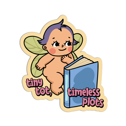 Tiny Tot, Timeless Plots Retro Babies Reading Stickers