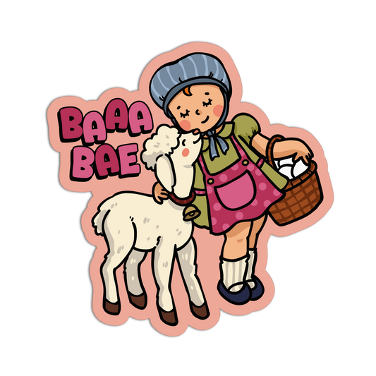 Baaa Bae - Retro Babies Farmer Stickers - The Stkr Store