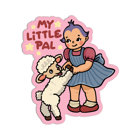 My Little Pal - Retro Babies Farmer Stickers - The Stkr Store