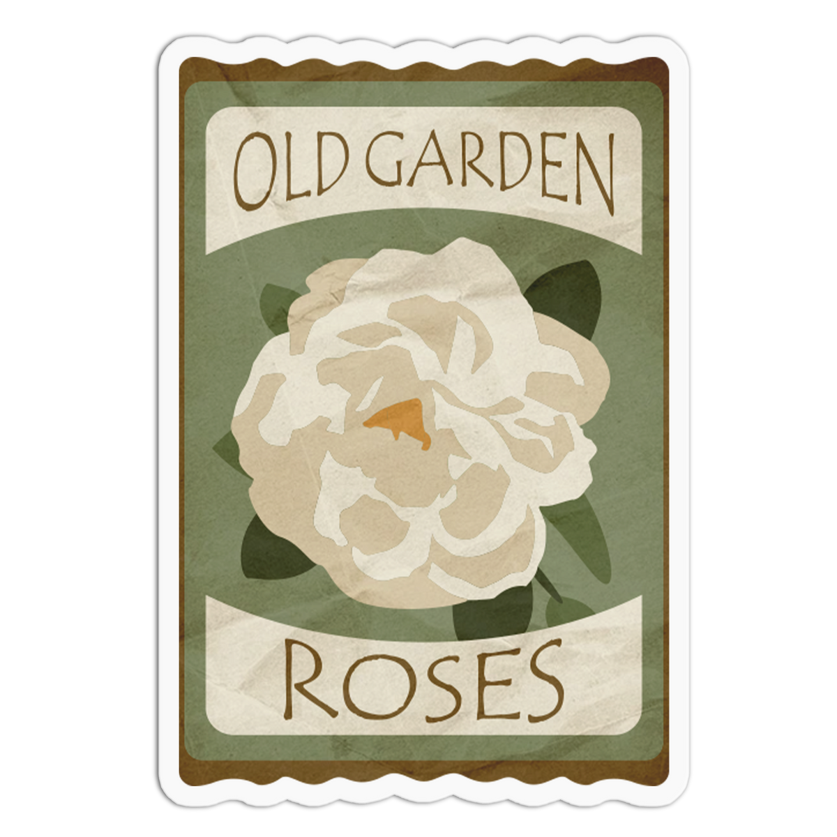 Old Garden Rose Packet Sticker