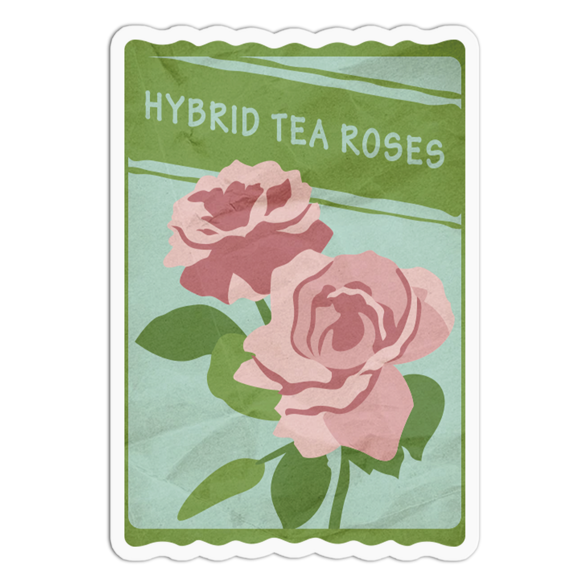 Hybrid Tea Rose Packet Sticker