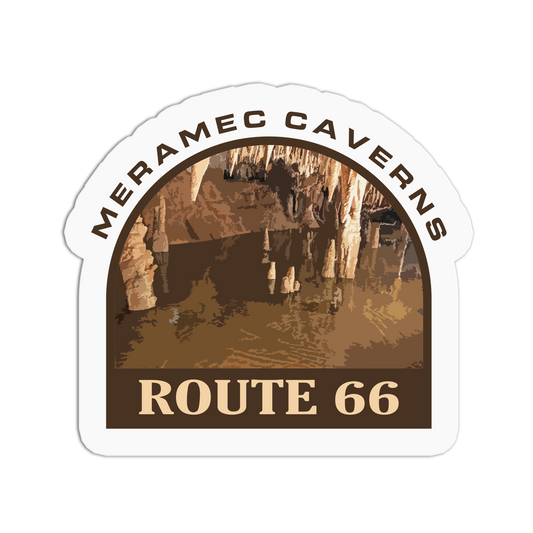 Meramec Caverns - Travel Series Route 66 Sticker