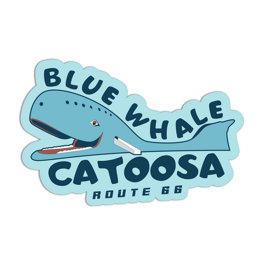 Blue Whale of Catoosa - Travel Series Route 66 Sticker