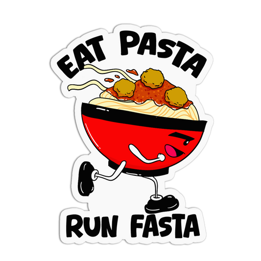 Pasta Bowl Running Sticker