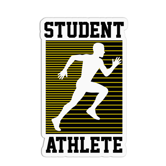 Student Athlete Running Sticker