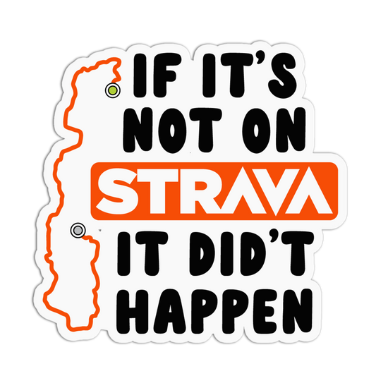 Strava Route Running Sticker