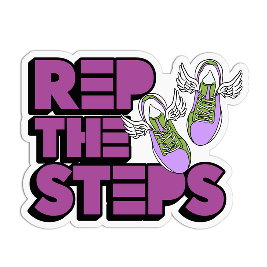 Winged Shoes Running Sticker