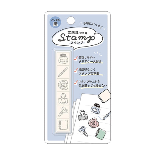 Kamio Japan 6-in-1 Stamp Set