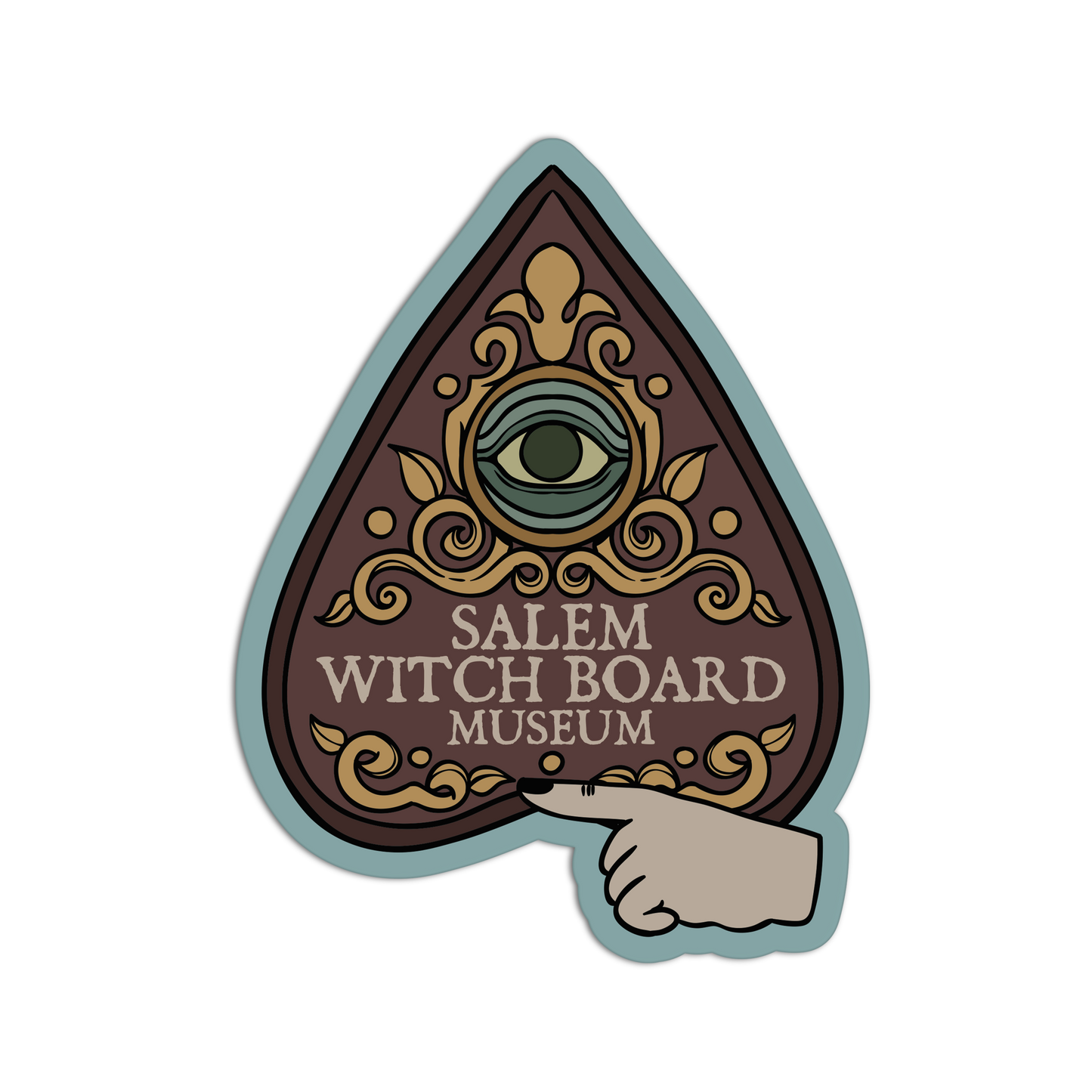 Witch Board Museum Salem Sticker - The Stkr Store