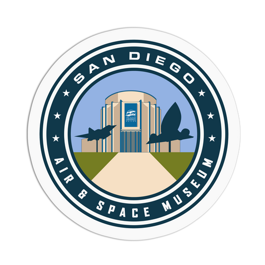 Air & Space Museum - Travel Series San Diego Sticker - The Stkr Store