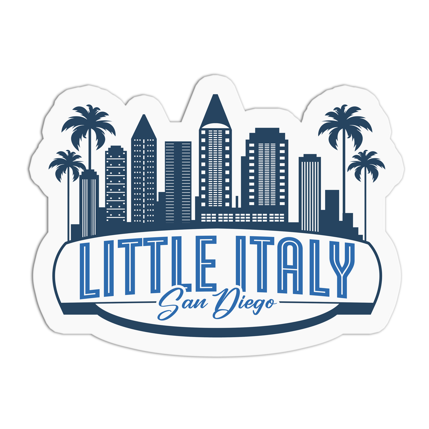 Little Italy San Diego - Travel Series San Diego Sticker - The Stkr Store