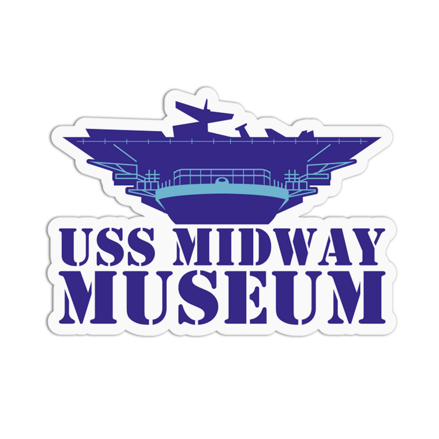 USS Midway Museum - San Diego Stickers - The Stkr Store