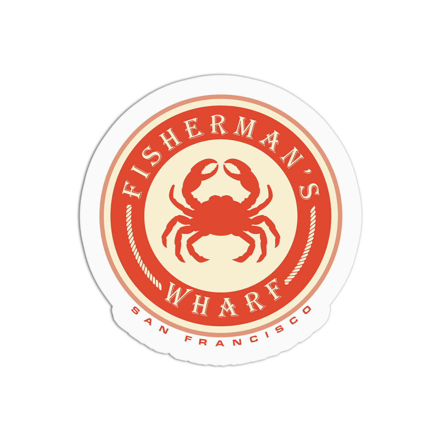 Fisherman's Wharf - Travel Series San Francisco Sticker - The Stkr Store