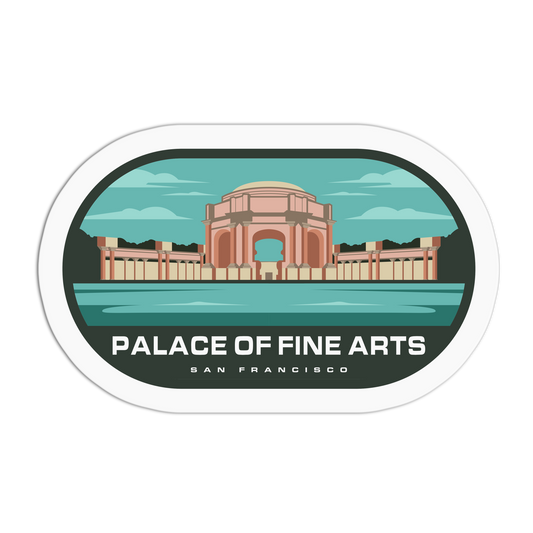 Palace of Fine Arts - Travel Series San Francisco Sticker - The Stkr Store